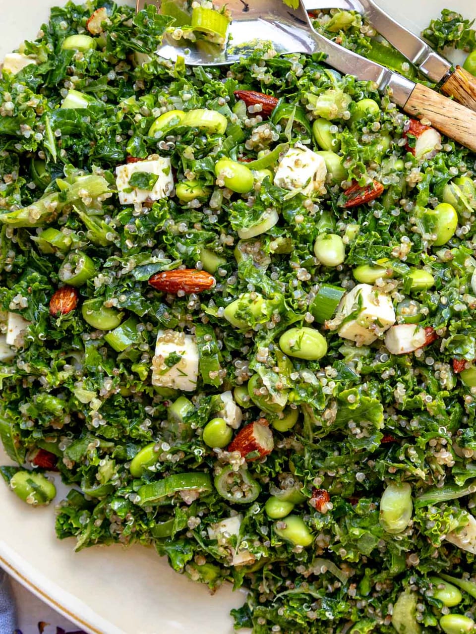 Superfood Salad: Kale, Quinoa and edamame